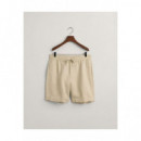 Pantalones Cortos Cotton-linen Shorts  GANT