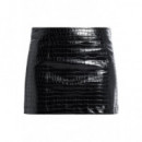 Faldas Cortas Deboseed Croc Mini Skirt  MICHAEL KORS