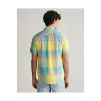 Camisas Reg Colorful Madras Ss  GANT