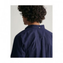 Camisas Reg Cotton Linen Shirt  GANT
