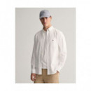Camisas Reg Cotton Linen Shirt  GANT