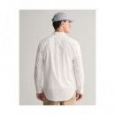 Camisas Reg Cotton Linen Shirt  GANT