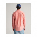 Camisas Reg Cotton Linen Shirt  GANT