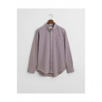 Camisas Reg Poplin Micro Gingham Shirt Rojo  GANT