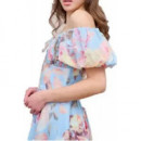 Vestidos Ss Gilda Smocked Dress  GUESS