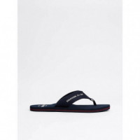 Chanclas con Logo en Tiras Desert Sky  TOMMY HILFIGER - Guanxe Atlantic Marketplace