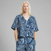 Blusas y Camisas Camisa DEDICATED Odense Clay Swirl Azul