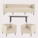 Conjunto de Jardín Alba (5 Plazas) con Tejido 100% Exterior Color Beige/negro Hartman®  HARTMAN OUTDOOR FURNITURE