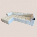 Sofá Chaise Longue de Jardín Tim con Tejido Sunbrella® Color Marble Hartman®  HARTMAN OUTDOOR FURNITURE