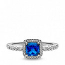 Anillo en Plata de Ley Elegancia Atemporal Azul 198863C02  PANDORA