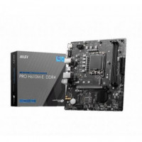 MSI Placa Base Pro H610M-E D4  DDR4 LGA1700 Gen 12.ª  / 2XDDR4 / 1XM.2