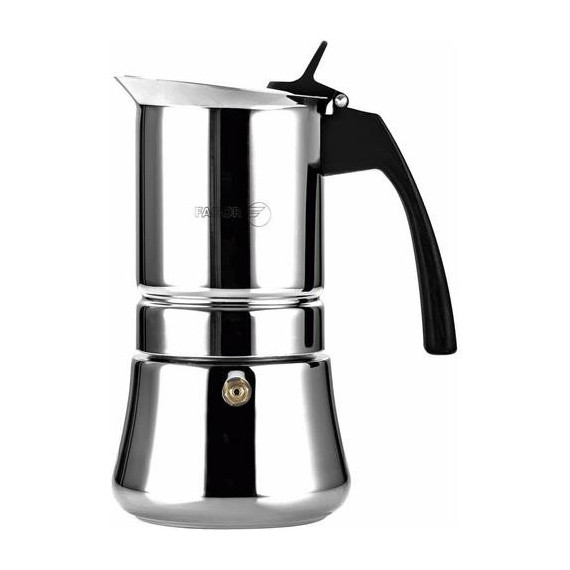 FAGOR Cafetera Italiana de Acero Inox para 6 Tazas Etnica 6