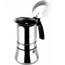 FAGOR Cafetera Italiana de Acero Inox para 6 Tazas Etnica 6