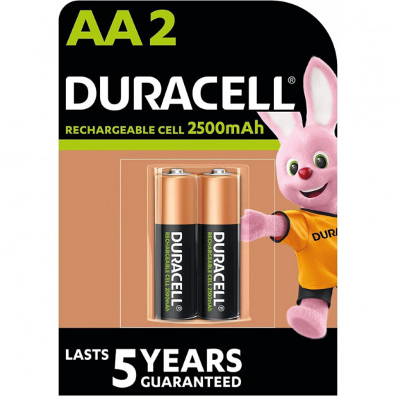 Batería Recargable DURACELL Aa 1,2V/2500MAH Ni-mh Pack de 2