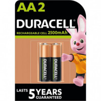 Batería Recargable DURACELL Aa 1,2V/2500MAH Ni-mh Pack de 2