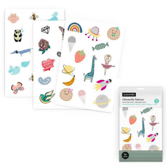 SUAVINEX Tattoo con Citronella 14 Unidades