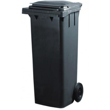 CONTENEDOR PLASTICO DE 120 LITROS GRIS