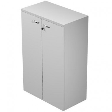 ARMARIO MADERA MEDIO 2 ESTANTES GRIS