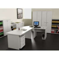 ARMARIO MADERA MEDIO 2 ESTANTES GRIS