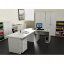 MESA PRESTO 160x80x72 GRIS