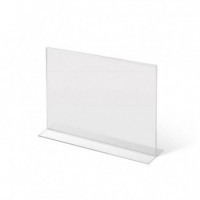 PORTACARTEL EN T DIN A5 HORIZONTAL 21,5x15x8,3 cm