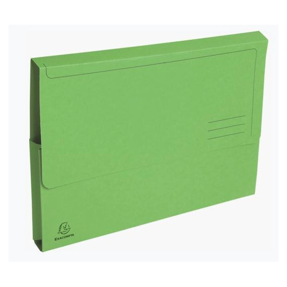 SUBCARPETA CON BOLSA FOLIO VERDE