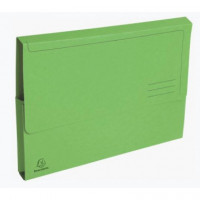 SUBCARPETA CON BOLSA FOLIO VERDE