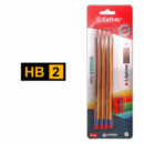 BLISTER 4 LAPICES N.2 + AFILADOR