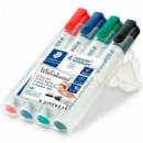 ROTULADOR STAEDTLER PIZARRA BLANCA 4 COLORES