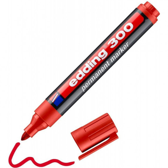 ROTULADOR EDDING 300 ROJO