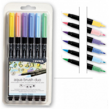 ESTUCHE ROTULADOR LYRA TONOS PASTEL 6 unid.