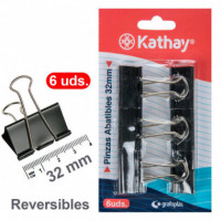 BLISTER 6 PINZAS PALA ABATIBLE 3 cm