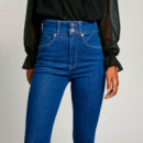 Jeans Fit Super Skinny y Tiro Alto  PEPE JEANS