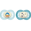MAM Chupete Silic Original Night +6 Meses 2 Azul