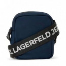 Bandolera de Nailon con Logotipo de Klj  KARL LAGERFELD JEANS