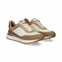 Deportivo Malla+piel Oro+marron+beige  MICHAEL KORS - Guanxe Atlantic Marketplace