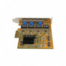 TARJETA DE RED STARTECH PCIE ETHERNET 4 PUERTOS GI