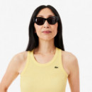 Top de Tirantes de Corte Ajustado de Algodón de LACOSTE