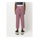 Pantalones Pantalone Rigato C/patch Love  LOVE MOSCHINO