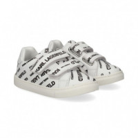 Deportivo Print Piel Blanco  KARL LAGERFELD KIDS