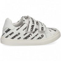 Deportivo Print Piel Blanco  KARL LAGERFELD KIDS