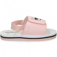 Sandalia  Velcro Rosa  KARL LAGERFELD KIDS