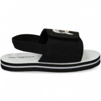 Sandalia Velcro Negro  KARL LAGERFELD KIDS