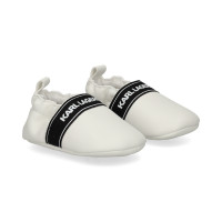 Deportivo Bebe Logo Piel Blanco  KARL LAGERFELD KIDS