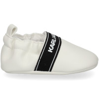 Deportivo Bebe Logo Piel Blanco  KARL LAGERFELD KIDS