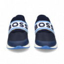 Elastico Boss Deportivo Malla Azul  HUGO