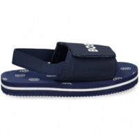 Sandalia Velcro Azul  HUGO