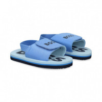 Sandalia Velcro Cielo  HUGO