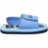 Sandalia Velcro Cielo  HUGO