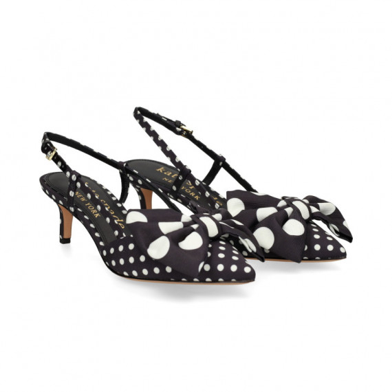 S/talon Lazo y Lunares Blanco+negro  KATE SPADE